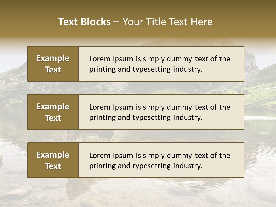 Enol Lake PowerPoint Template