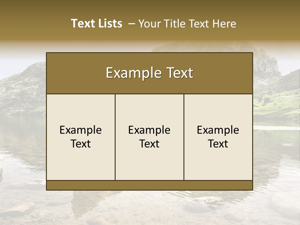 Enol Lake PowerPoint Template