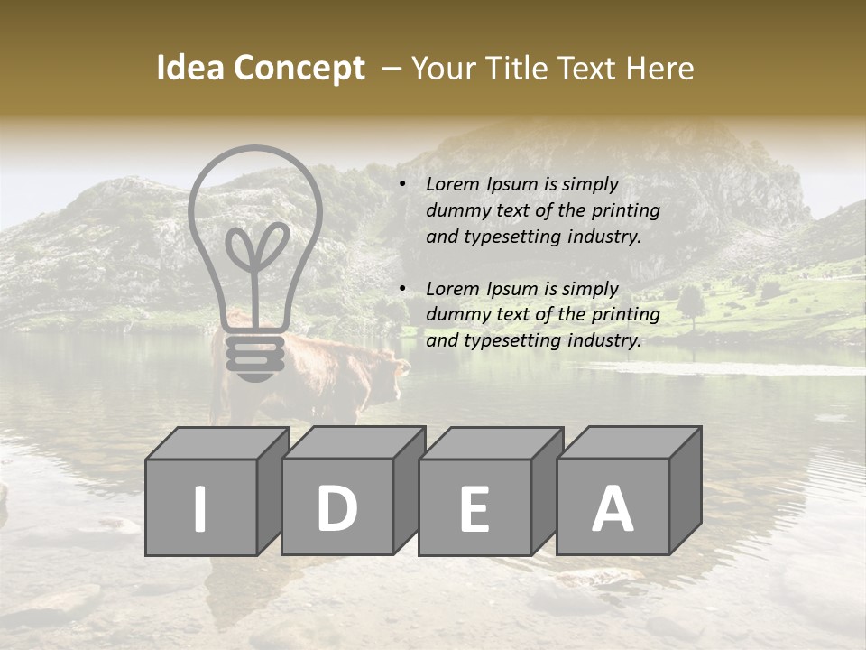 Enol Lake PowerPoint Template