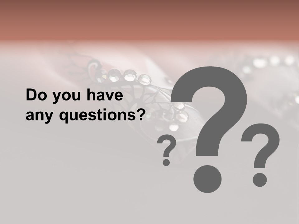 Human Fingers With Long Fingernail And Beautiful Manicure Over Gray PowerPoint Template