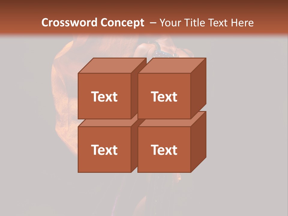 Beautiful Bellydancer Tossing Veil PowerPoint Template