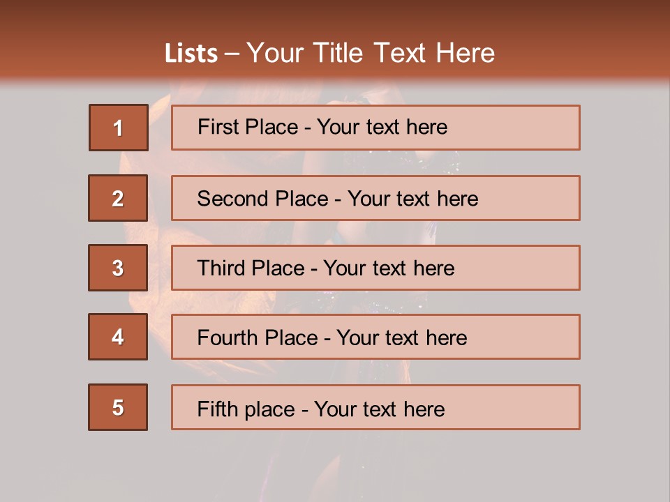 Beautiful Bellydancer Tossing Veil PowerPoint Template