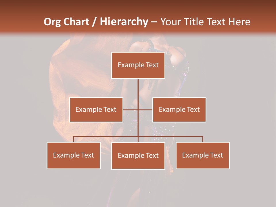 Beautiful Bellydancer Tossing Veil PowerPoint Template