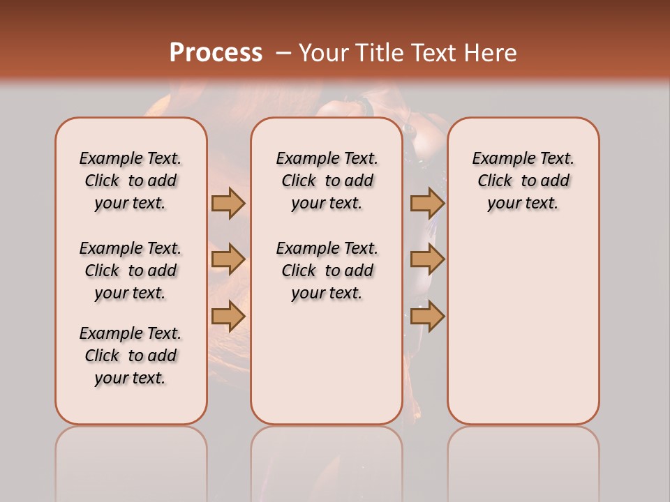 Beautiful Bellydancer Tossing Veil PowerPoint Template