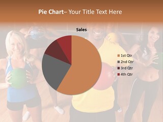 A Male Fitness Intstructor Leads A Class PowerPoint Template