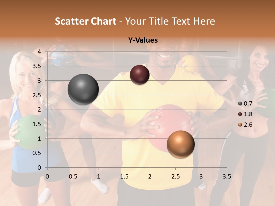 A Male Fitness Intstructor Leads A Class PowerPoint Template