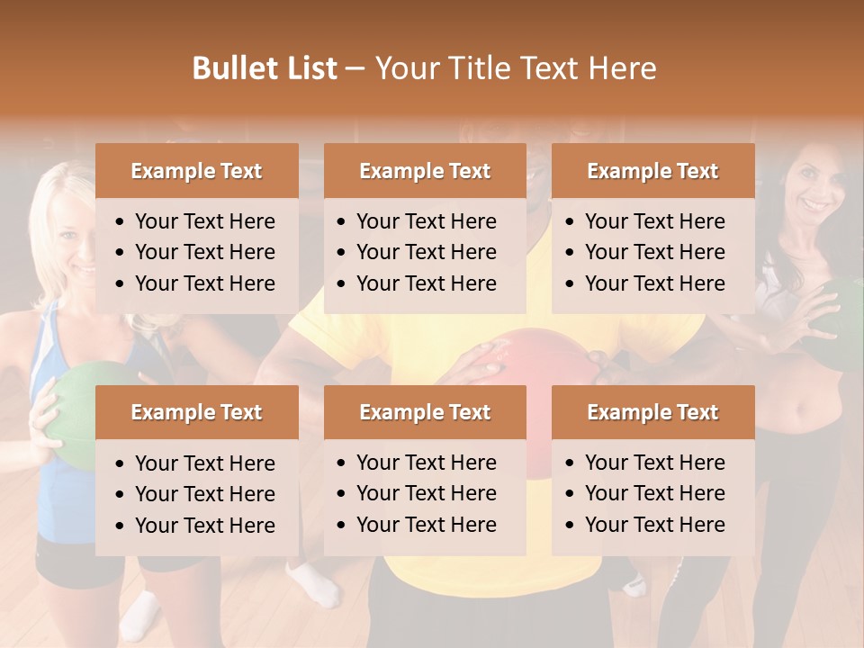 A Male Fitness Intstructor Leads A Class PowerPoint Template