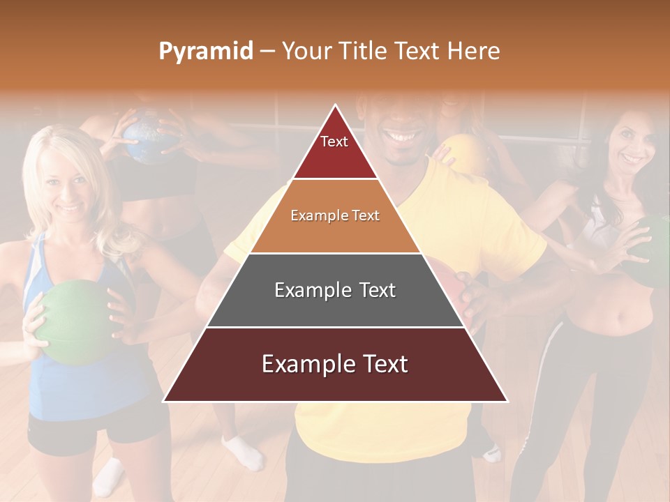 A Male Fitness Intstructor Leads A Class PowerPoint Template