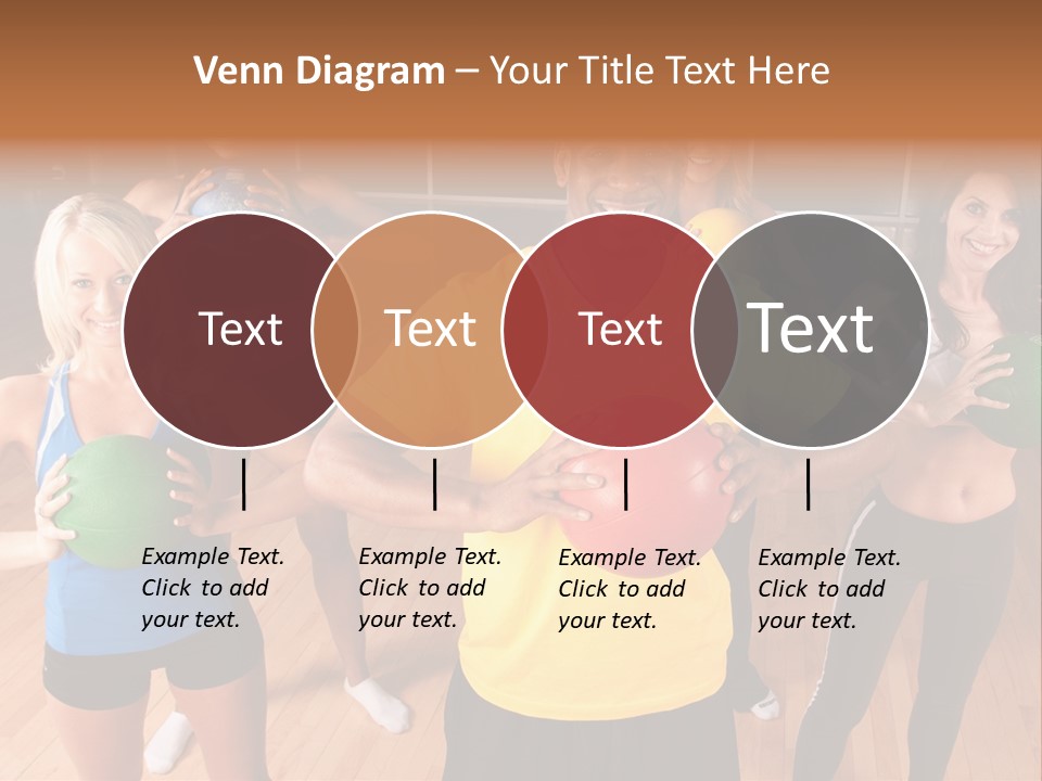 A Male Fitness Intstructor Leads A Class PowerPoint Template
