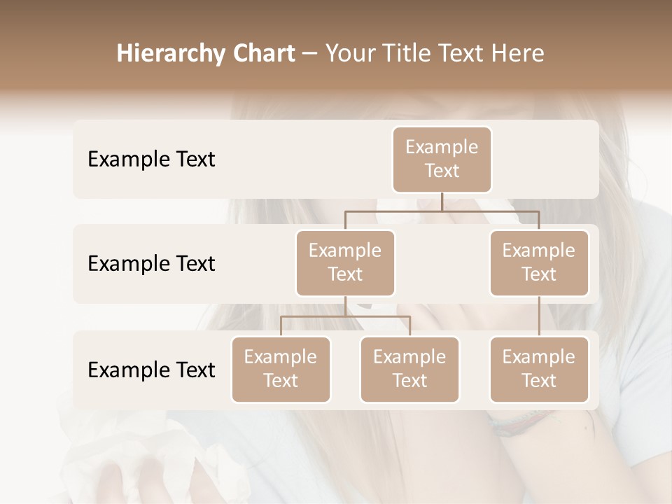 Beautiful Girl With Allergies PowerPoint Template