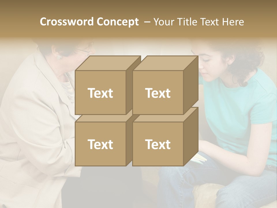 Psychologist Giving A Teen Girl An Agreement To Sign Before Starting Therapy. PowerPoint Template