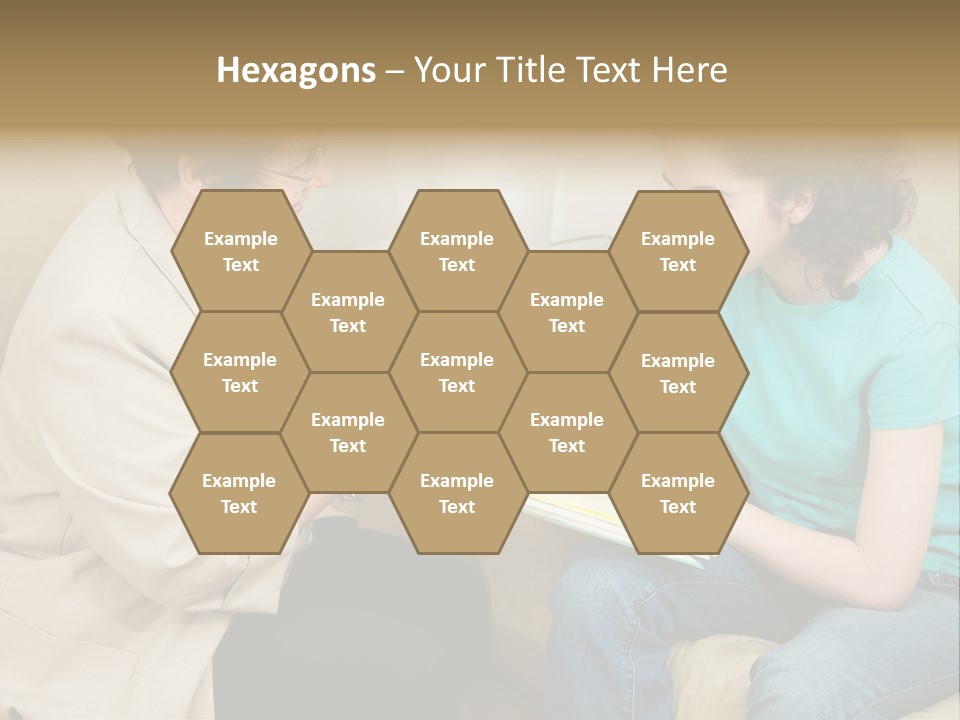 Psychologist Giving A Teen Girl An Agreement To Sign Before Starting Therapy. PowerPoint Template