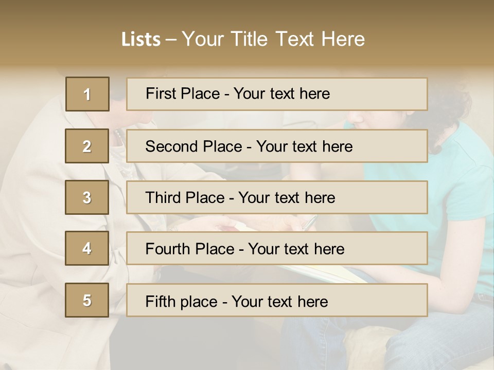 Psychologist Giving A Teen Girl An Agreement To Sign Before Starting Therapy. PowerPoint Template