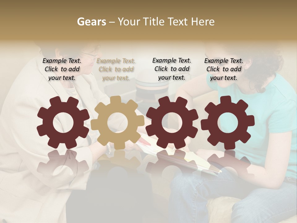 Psychologist Giving A Teen Girl An Agreement To Sign Before Starting Therapy. PowerPoint Template