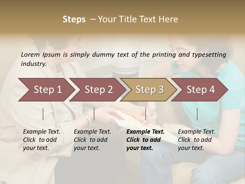 Psychologist Giving A Teen Girl An Agreement To Sign Before Starting Therapy. PowerPoint Template