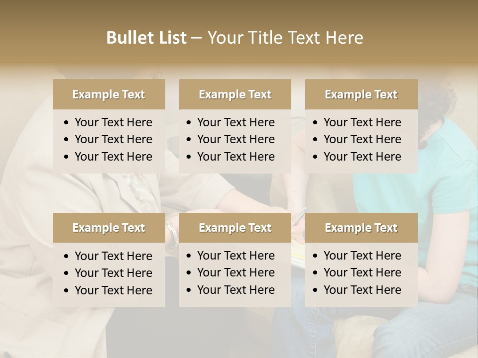 Psychologist Giving A Teen Girl An Agreement To Sign Before Starting Therapy. PowerPoint Template