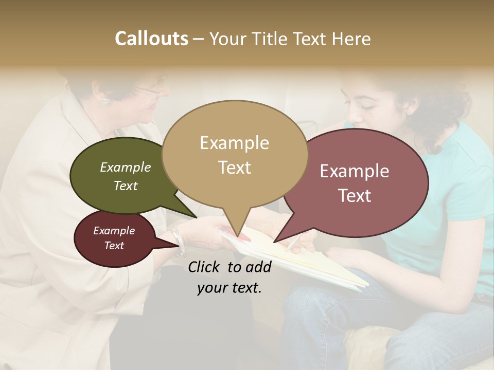Psychologist Giving A Teen Girl An Agreement To Sign Before Starting Therapy. PowerPoint Template