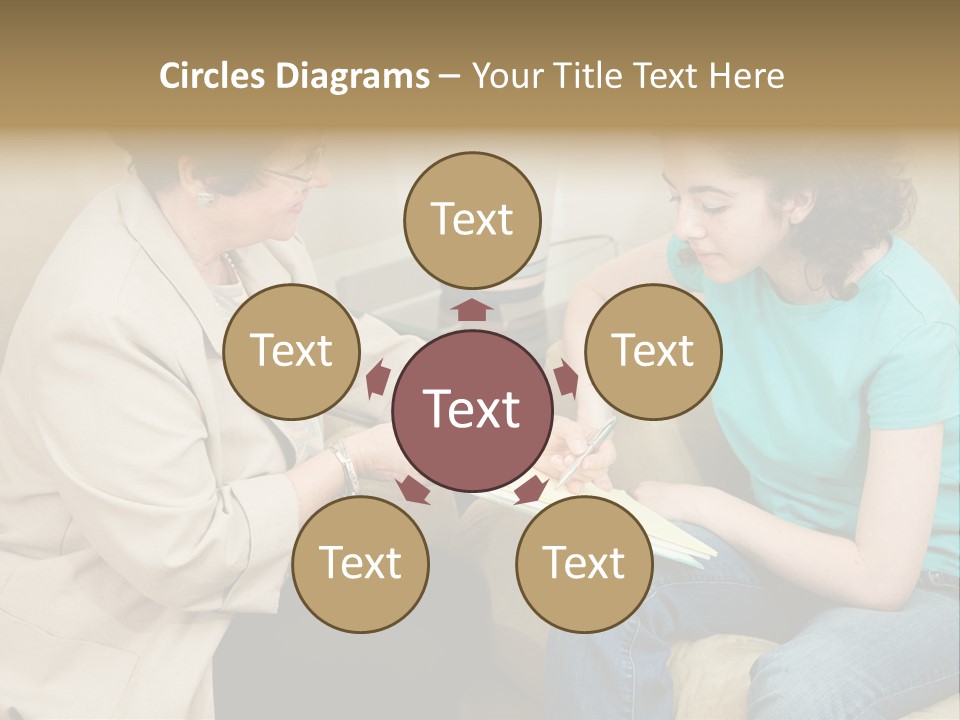 Psychologist Giving A Teen Girl An Agreement To Sign Before Starting Therapy. PowerPoint Template