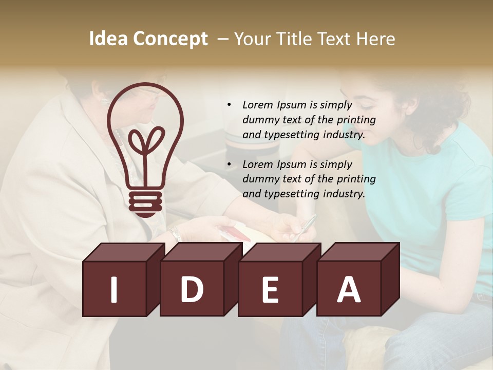 Psychologist Giving A Teen Girl An Agreement To Sign Before Starting Therapy. PowerPoint Template