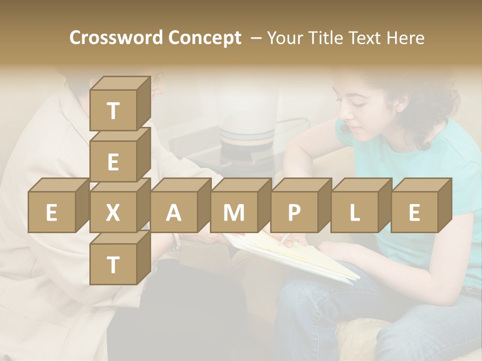 Psychologist Giving A Teen Girl An Agreement To Sign Before Starting Therapy. PowerPoint Template