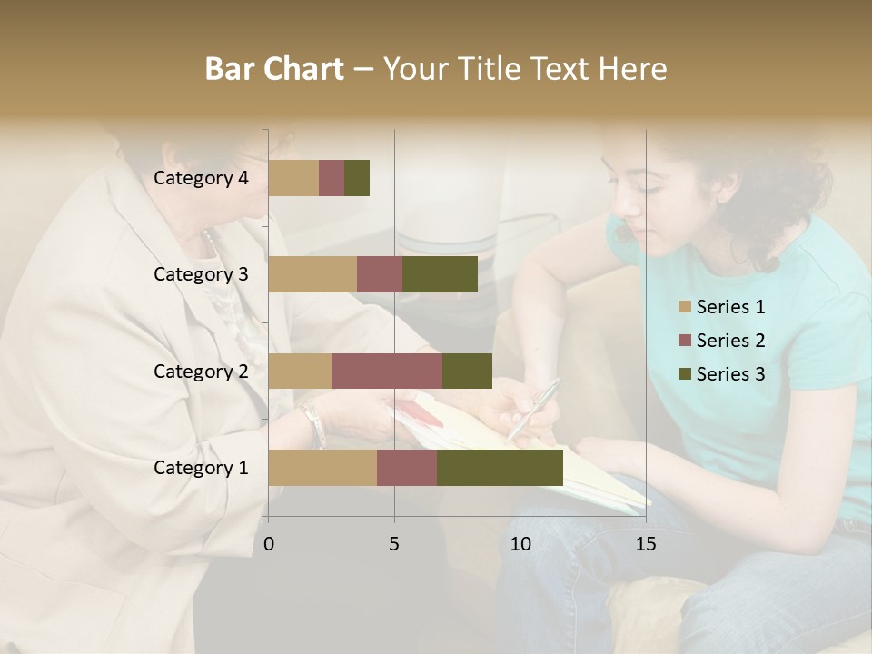 Psychologist Giving A Teen Girl An Agreement To Sign Before Starting Therapy. PowerPoint Template