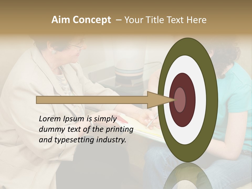 Psychologist Giving A Teen Girl An Agreement To Sign Before Starting Therapy. PowerPoint Template