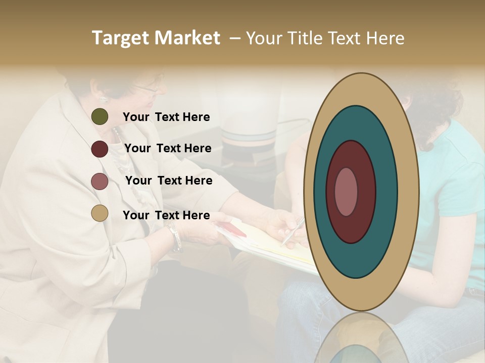 Psychologist Giving A Teen Girl An Agreement To Sign Before Starting Therapy. PowerPoint Template