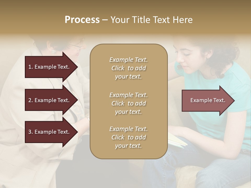 Psychologist Giving A Teen Girl An Agreement To Sign Before Starting Therapy. PowerPoint Template