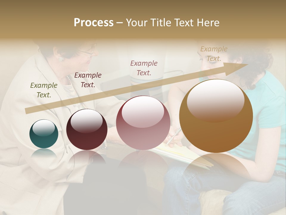 Psychologist Giving A Teen Girl An Agreement To Sign Before Starting Therapy. PowerPoint Template