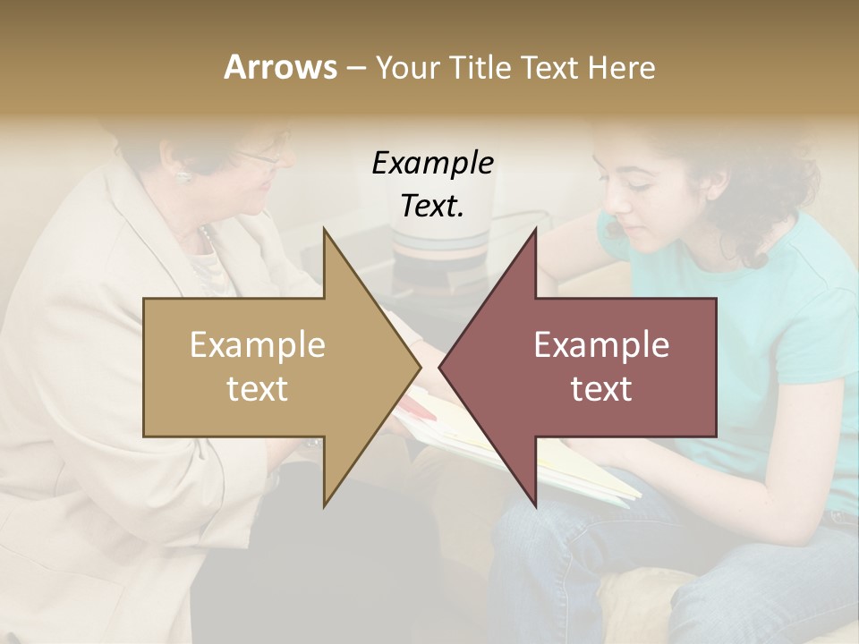 Psychologist Giving A Teen Girl An Agreement To Sign Before Starting Therapy. PowerPoint Template