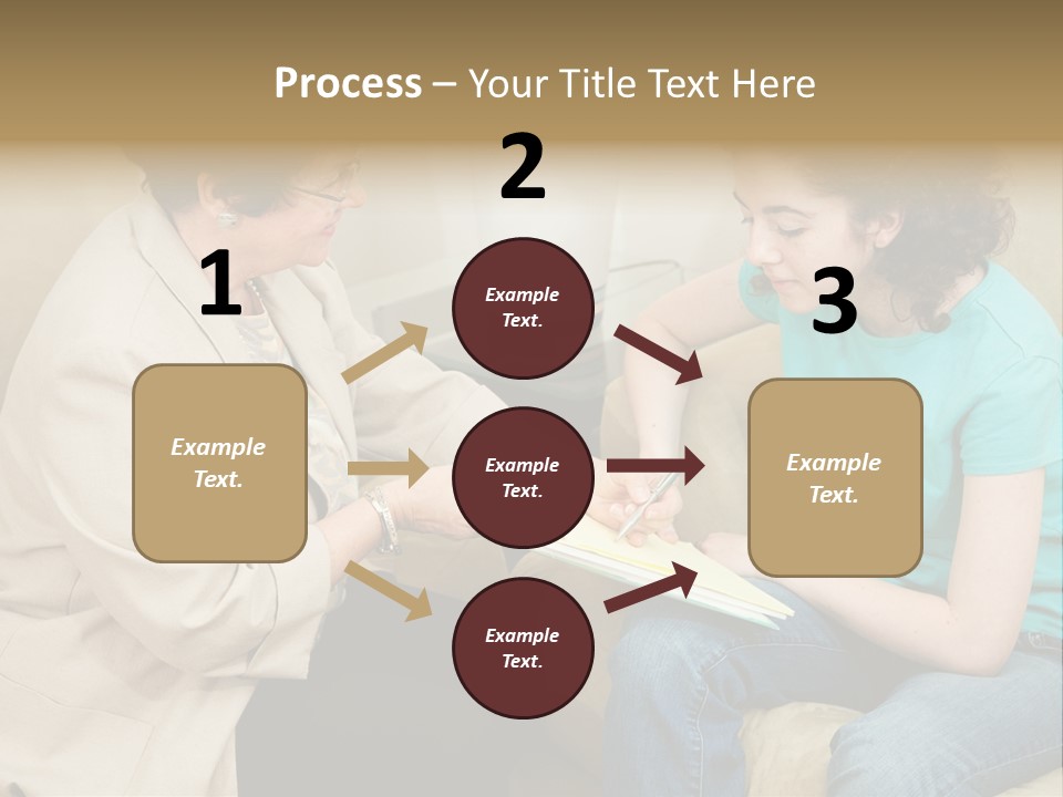 Psychologist Giving A Teen Girl An Agreement To Sign Before Starting Therapy. PowerPoint Template