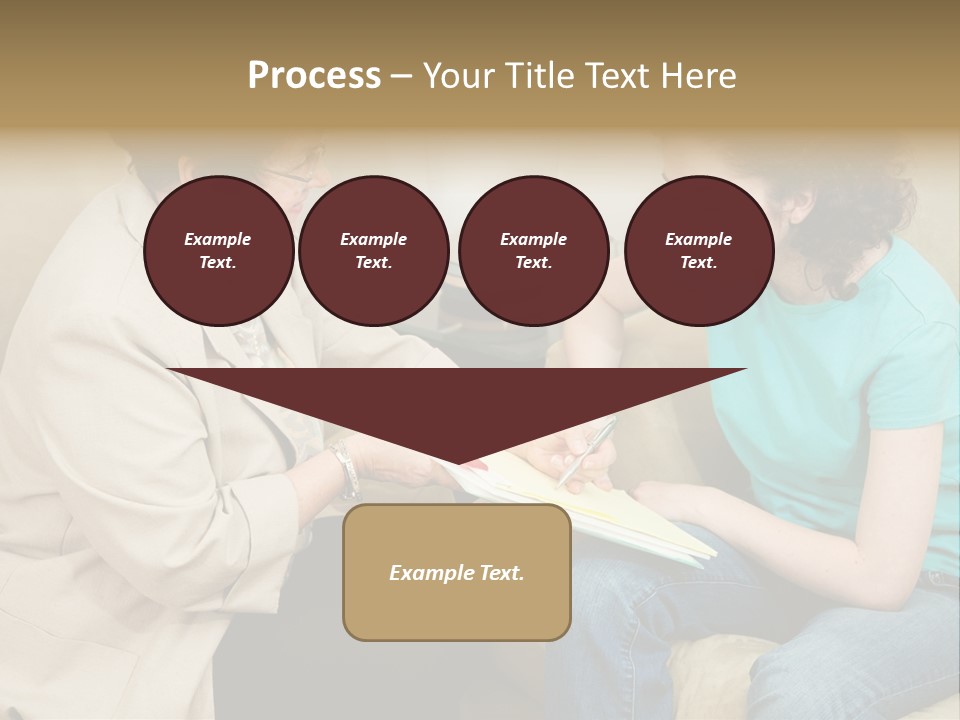Psychologist Giving A Teen Girl An Agreement To Sign Before Starting Therapy. PowerPoint Template