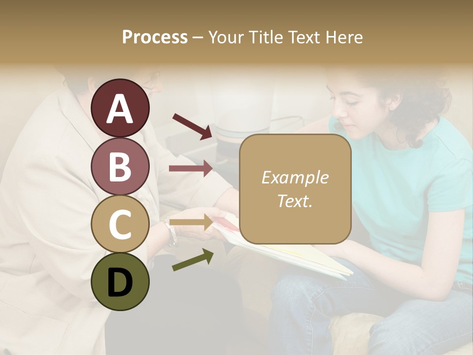 Psychologist Giving A Teen Girl An Agreement To Sign Before Starting Therapy. PowerPoint Template