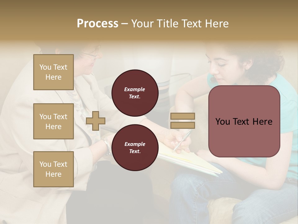 Psychologist Giving A Teen Girl An Agreement To Sign Before Starting Therapy. PowerPoint Template