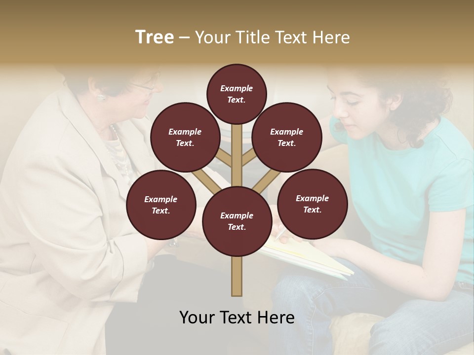 Psychologist Giving A Teen Girl An Agreement To Sign Before Starting Therapy. PowerPoint Template