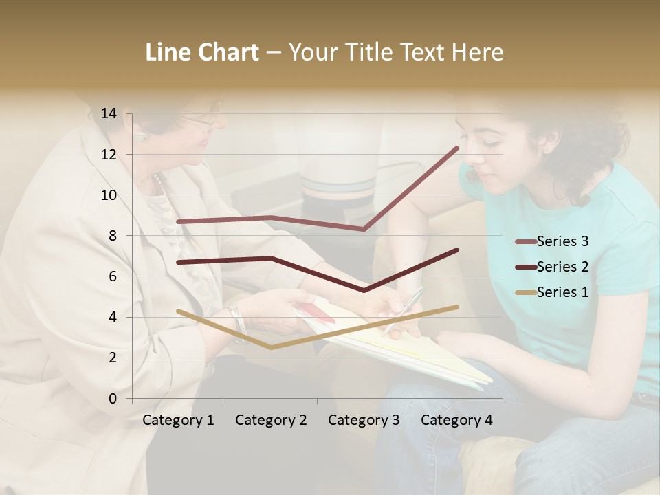 Psychologist Giving A Teen Girl An Agreement To Sign Before Starting Therapy. PowerPoint Template