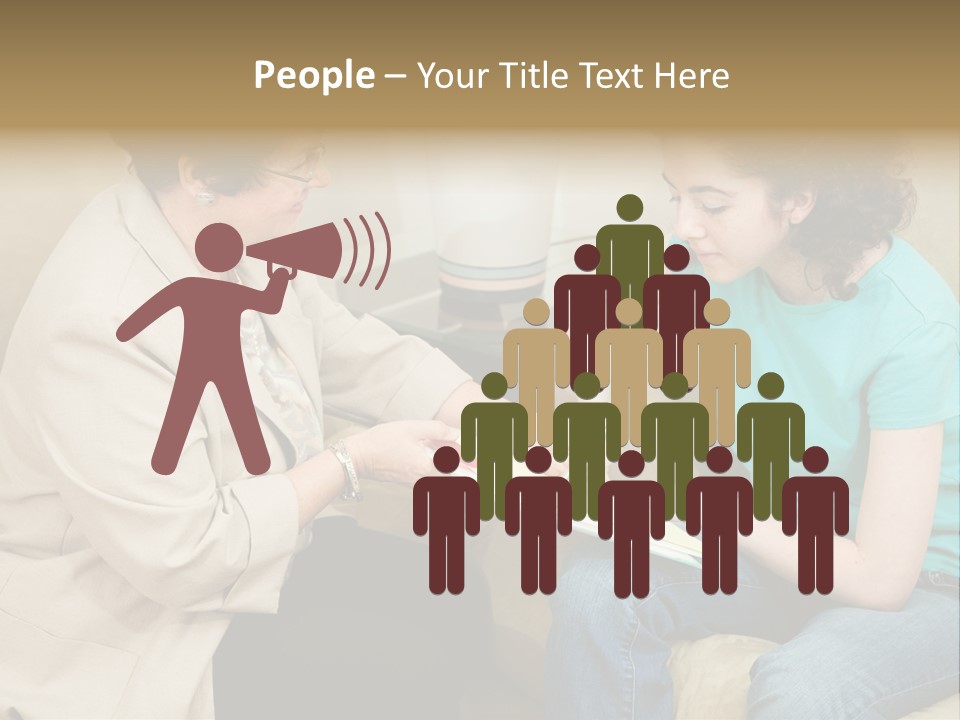 Psychologist Giving A Teen Girl An Agreement To Sign Before Starting Therapy. PowerPoint Template