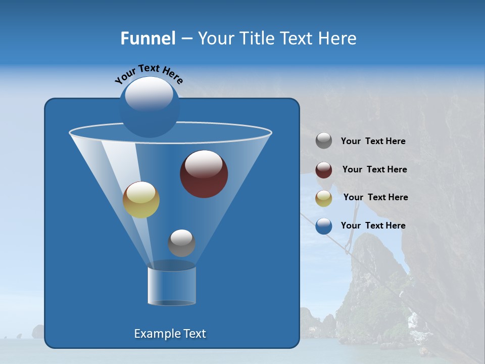 Adult Climbing Hard Overhanging Wall In Krabi, Thailand. PowerPoint Template