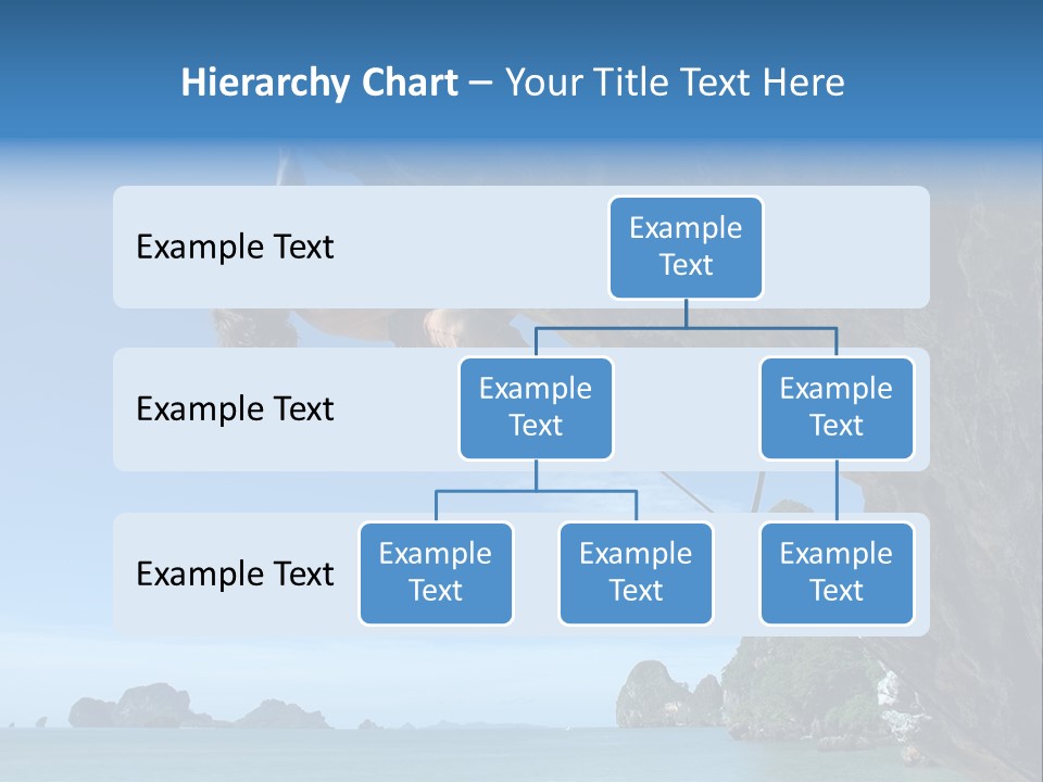 Adult Climbing Hard Overhanging Wall In Krabi, Thailand. PowerPoint Template