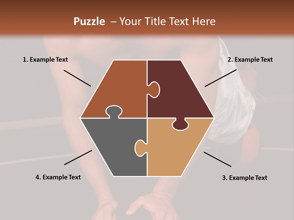 A Shirtless Man Doing Pushups On A Ball PowerPoint Template