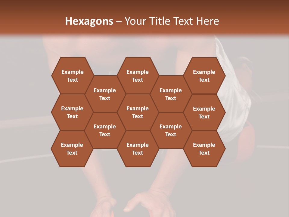 A Shirtless Man Doing Pushups On A Ball PowerPoint Template