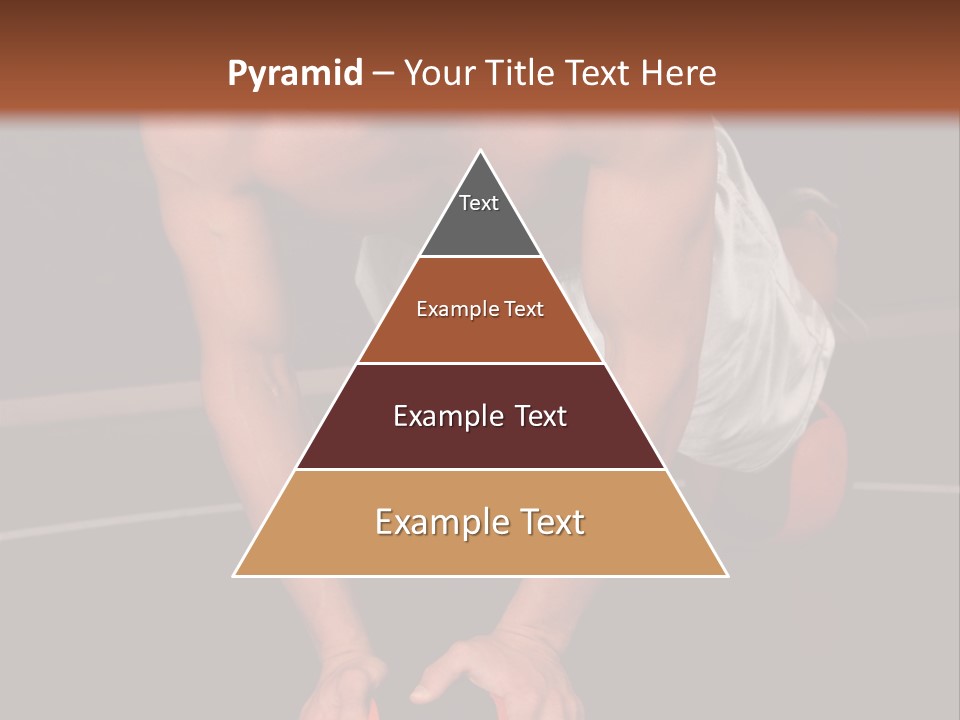 A Shirtless Man Doing Pushups On A Ball PowerPoint Template