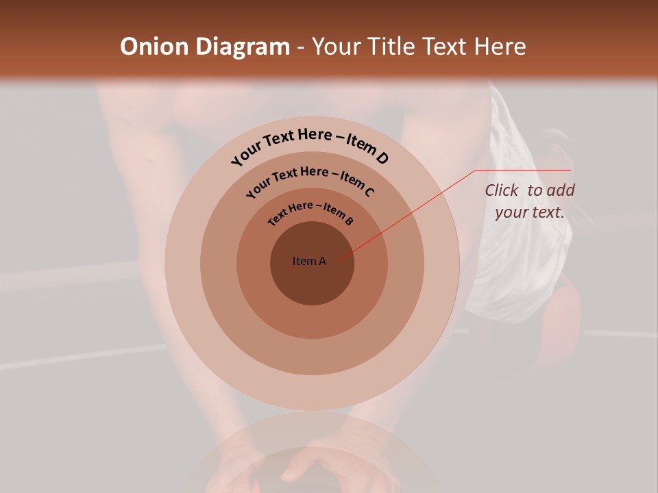 A Shirtless Man Doing Pushups On A Ball PowerPoint Template