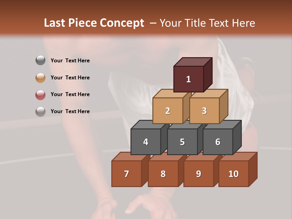 A Shirtless Man Doing Pushups On A Ball PowerPoint Template