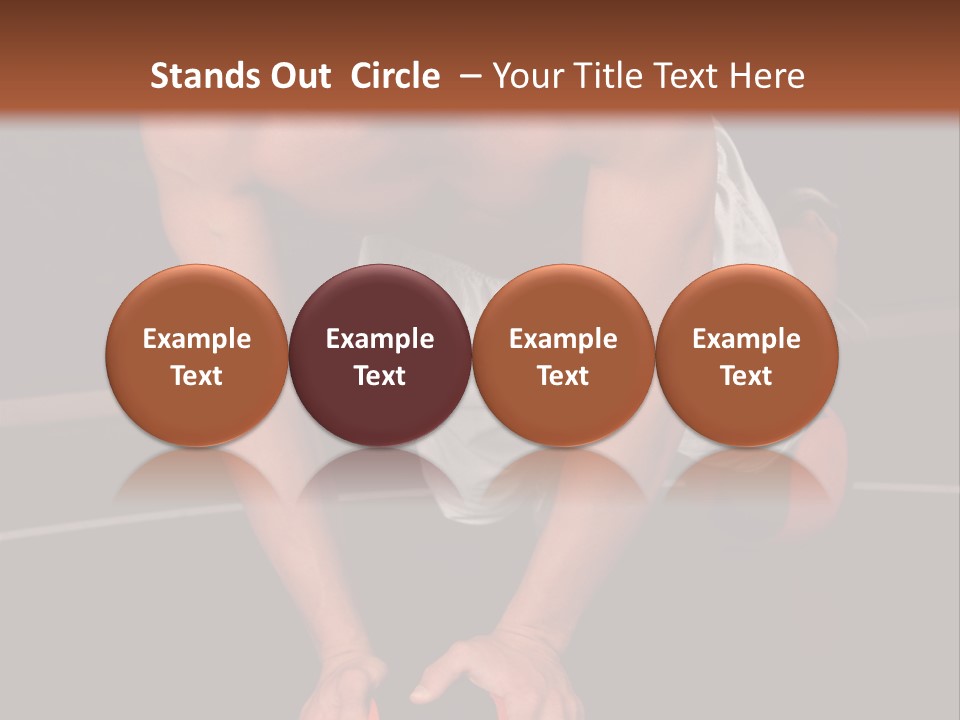 A Shirtless Man Doing Pushups On A Ball PowerPoint Template