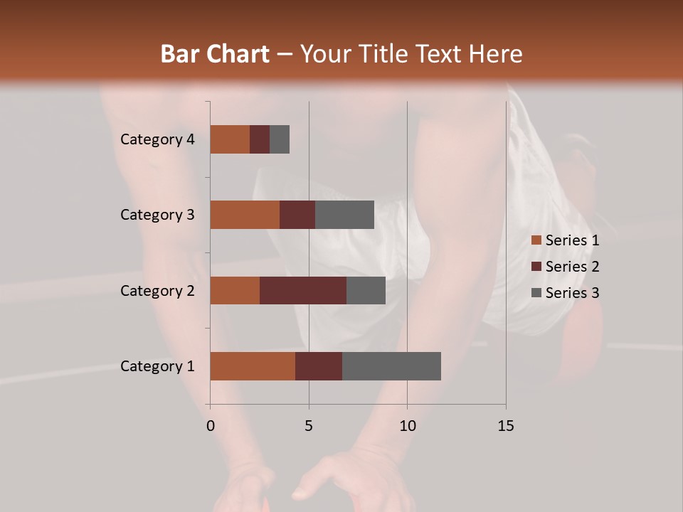 A Shirtless Man Doing Pushups On A Ball PowerPoint Template