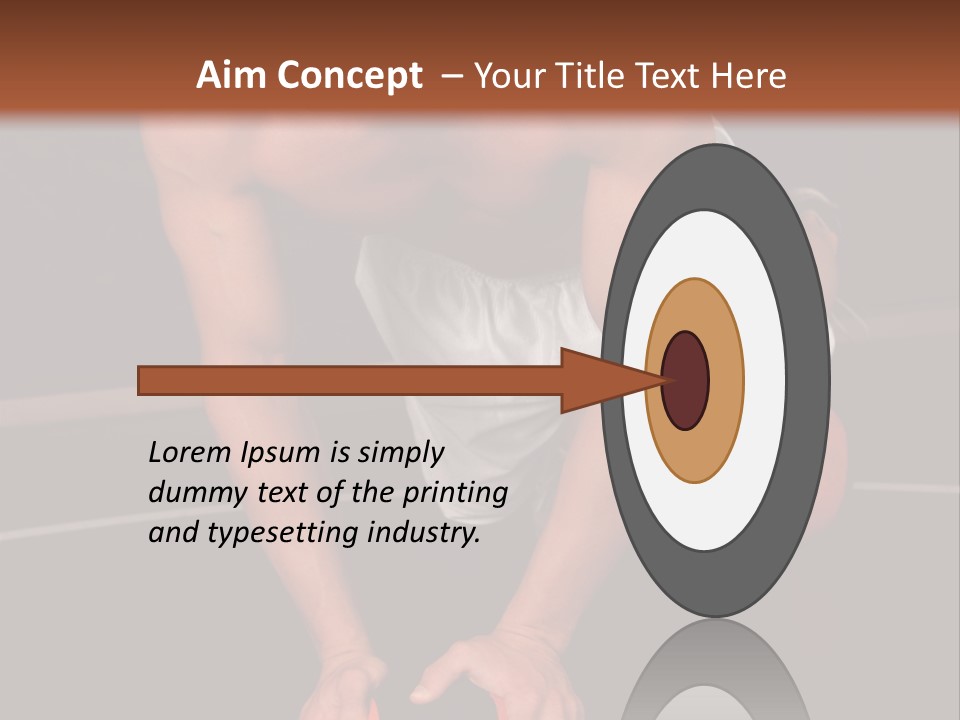 A Shirtless Man Doing Pushups On A Ball PowerPoint Template