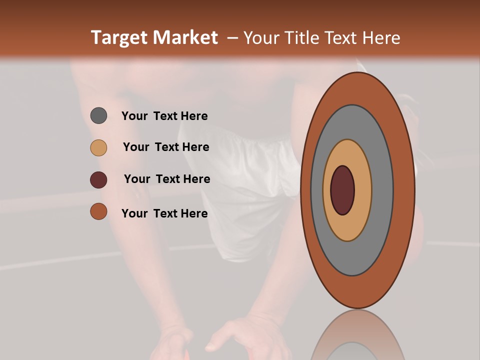 A Shirtless Man Doing Pushups On A Ball PowerPoint Template