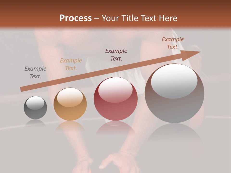 A Shirtless Man Doing Pushups On A Ball PowerPoint Template