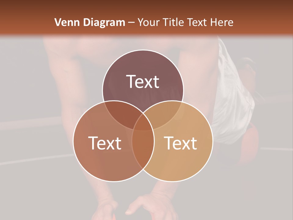 A Shirtless Man Doing Pushups On A Ball PowerPoint Template